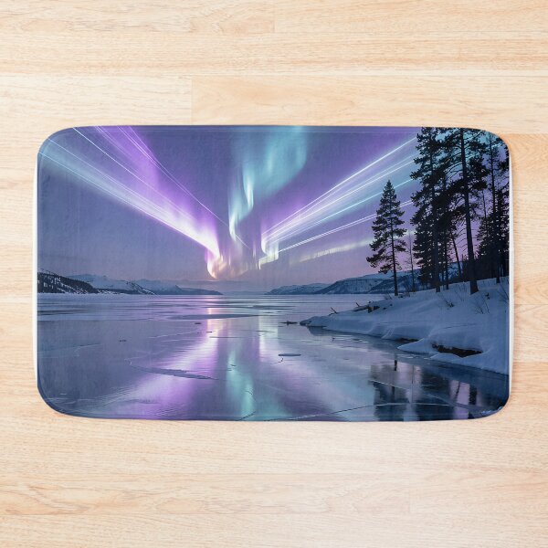 Item preview, Frosty Northern Lights: a mystical dance under the Arctic sky designed and sold by VoidVeilStudio.