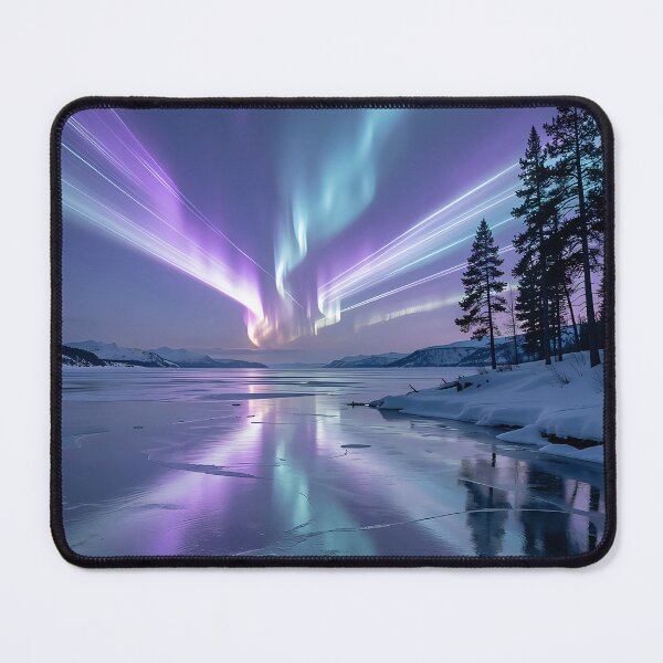 Item preview, Frosty Northern Lights: a mystical dance under the Arctic sky designed and sold by VoidVeilStudio.