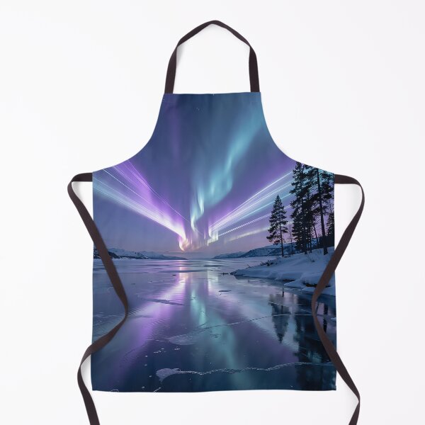Item preview, Frosty Northern Lights: a mystical dance under the Arctic sky designed and sold by VoidVeilStudio.