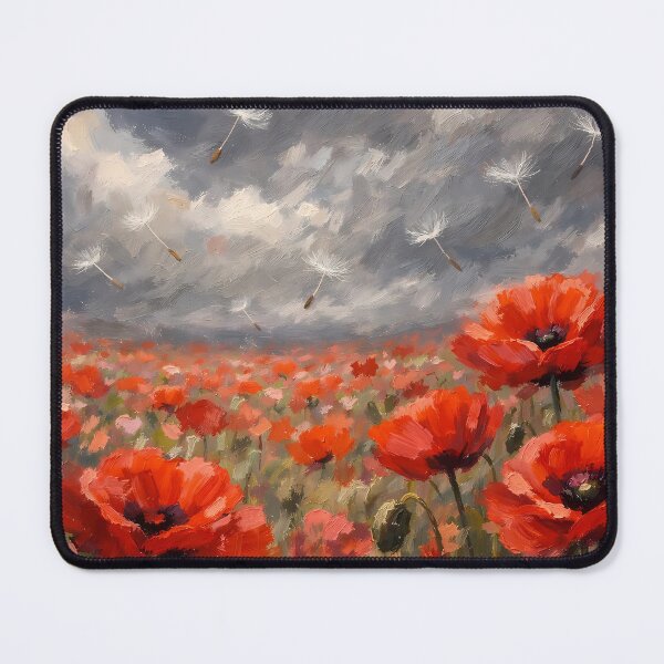 Item preview, Poppy Field with Floating Seeds designed and sold by cuprum.