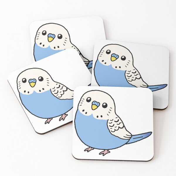 Item preview, Cute Blue Budgerigar Parrot designed and sold by Doodlywood.