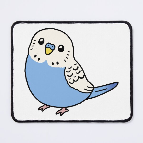 Item preview, Cute Blue Budgerigar Parrot designed and sold by Doodlywood.