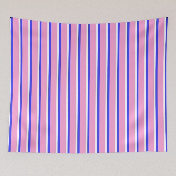 Item preview, Pink with Blue and White Stripes Pattern designed and sold by OneThreeSix.