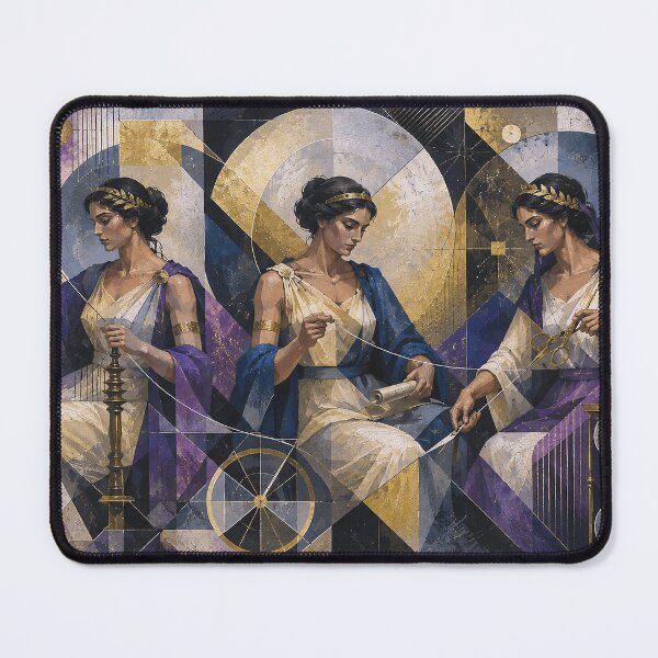 Item preview, The Fates Greek mythology painting. designed and sold by GalleryKauffeld.