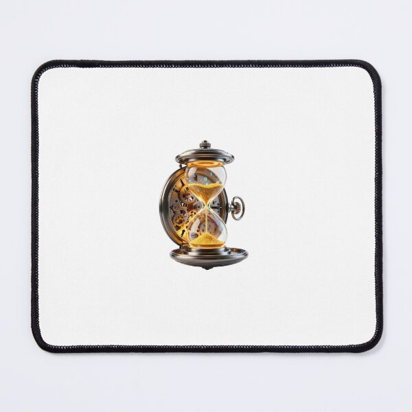Item preview, The Chrono-Core - Time Dilation & Neon Hourglass Art designed and sold by Chrome cinematic.