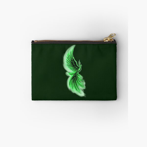 Item preview, Green Flame Phoenix - Emerald Mystical Firebird Art designed and sold by URSM.