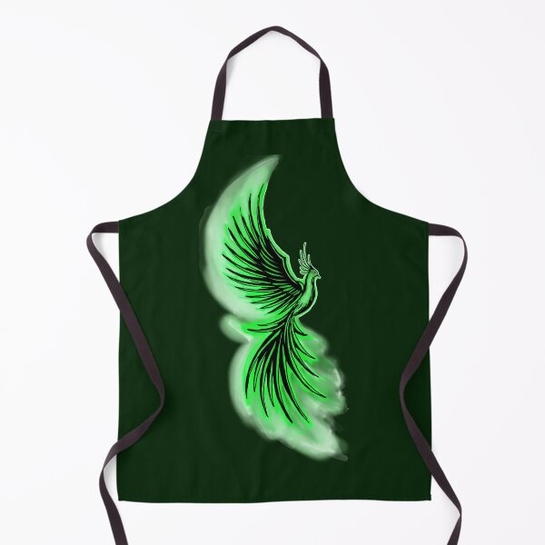 Item preview, Green Flame Phoenix - Emerald Mystical Firebird Art designed and sold by URSM.