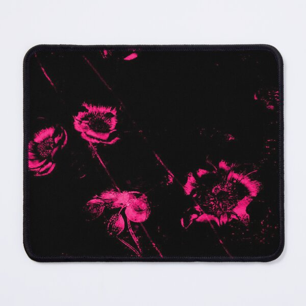 Item preview, Neon Bloom in the Void — Hot Pink Dark Floral Botanical Print designed and sold by BatNature.