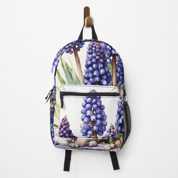 Item preview, Muscari Grape Hyacinth Watercolor Painting designed and sold by RawNaturePrints.