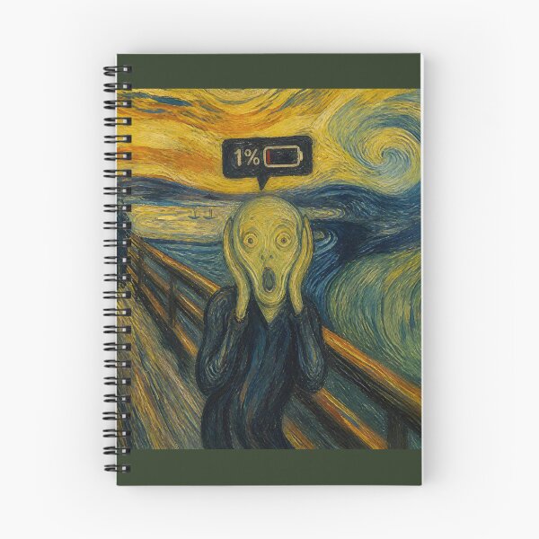 Item preview, Battery at 1%: The Modern Scream designed and sold by ManggaeJM.