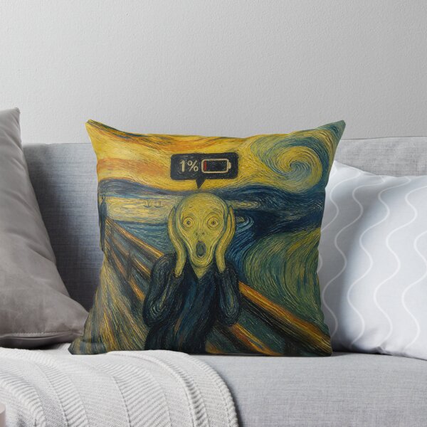 Item preview, Battery at 1%: The Modern Scream designed and sold by ManggaeJM.