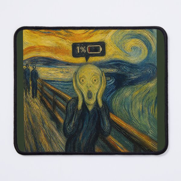 Item preview, Battery at 1%: The Modern Scream designed and sold by ManggaeJM.