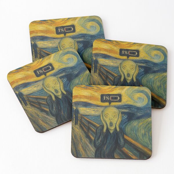 Item preview, Battery at 1%: The Modern Scream designed and sold by ManggaeJM.