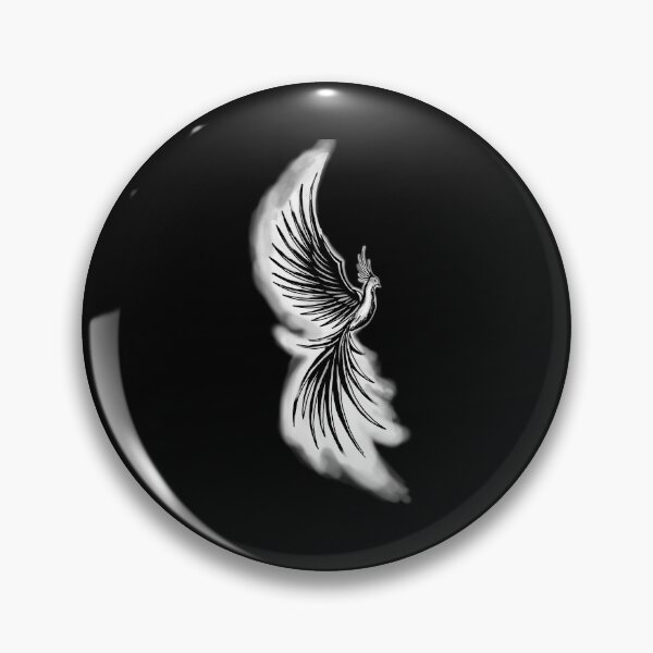 Artikelvorschau, Weißer Rauchphönix – Minimalistische Feuervogel-Tattoo-Kunst entworfen und verkauft von URSM.