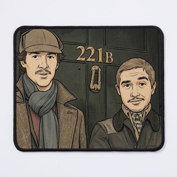 Item preview, Detective Duo Outside 221B Baker Street designed and sold by redkat-4.