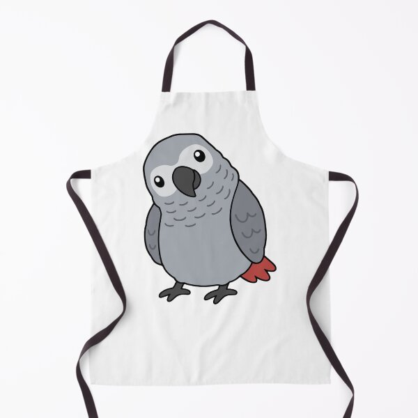 Item preview, Cute Chubby African Grey Parrot designed and sold by Doodlywood.