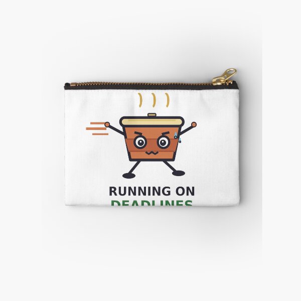 Item preview, Running On Deadlines — Funny Student Office Design, Cute Gift For Procrastinators designed and sold by QuirkyCartel.