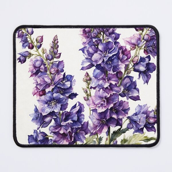 Item preview, Delphinium Flower Watercolor Painting designed and sold by RawNaturePrints.
