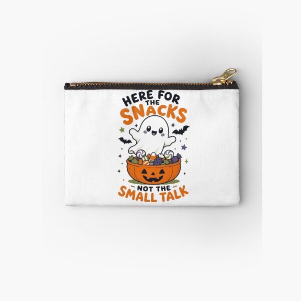 Item preview, Here For The Snacks Not The Small Talk Cute Funny Halloween Ghost Gift designed and sold by journeyengine.