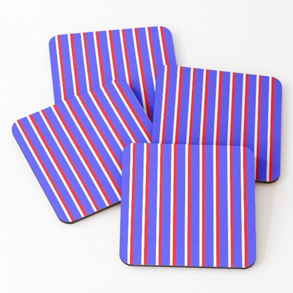 Item preview, Blue with Red and White Stripes Pattern designed and sold by OneThreeSix.