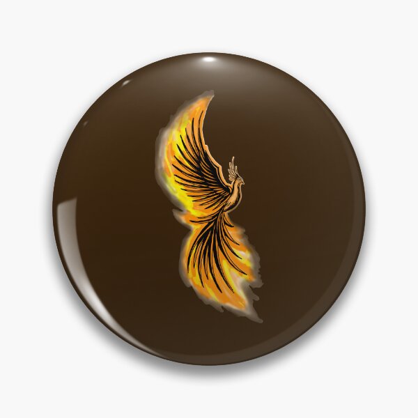 Item preview, Orange Flame Phoenix - Classic Mystical Firebird Art designed and sold by URSM.