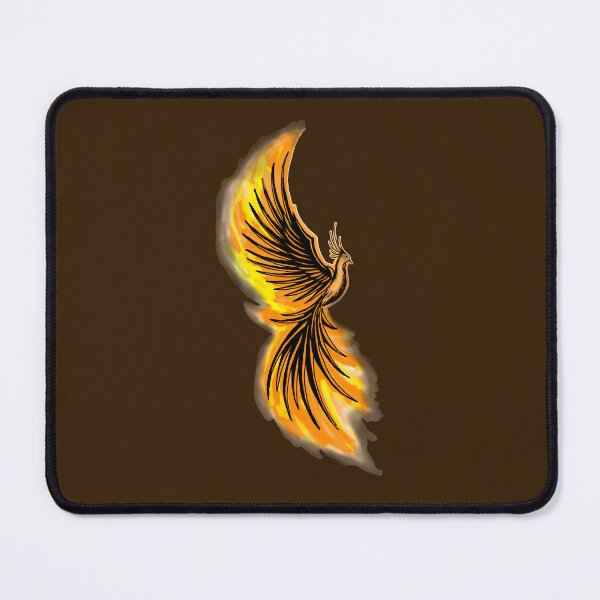 Item preview, Orange Flame Phoenix - Classic Mystical Firebird Art designed and sold by URSM.