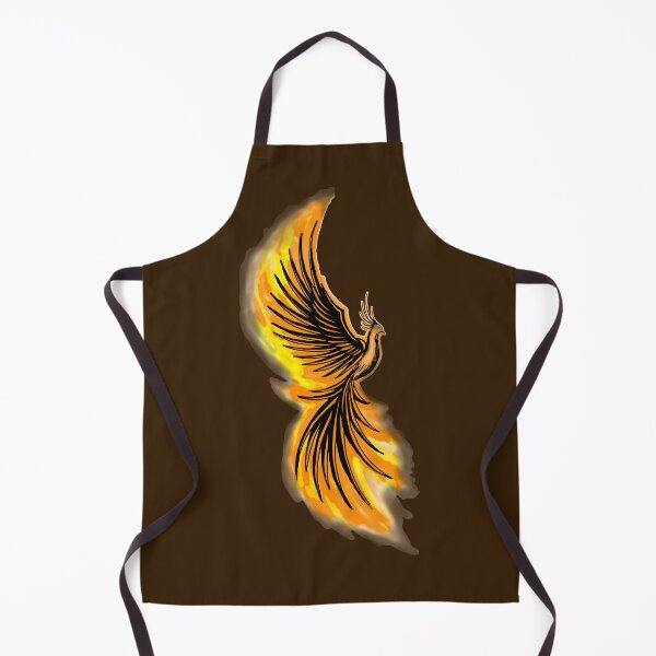 Item preview, Orange Flame Phoenix - Classic Mystical Firebird Art designed and sold by URSM.