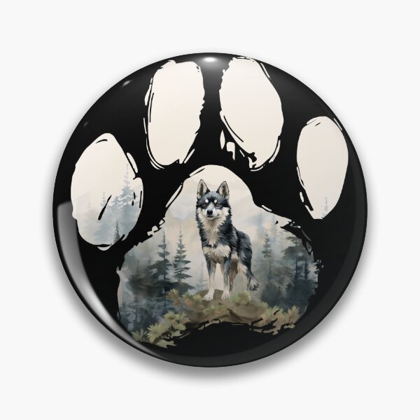 Item preview, Funny Alaskan Klee Kai Paw Foggy Mountain Tree Mom Dad Kids designed and sold by rafaeltto.