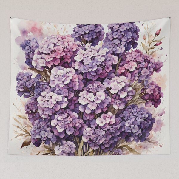 Item preview, Statice Flower Watercolor Painting designed and sold by RawNaturePrints.
