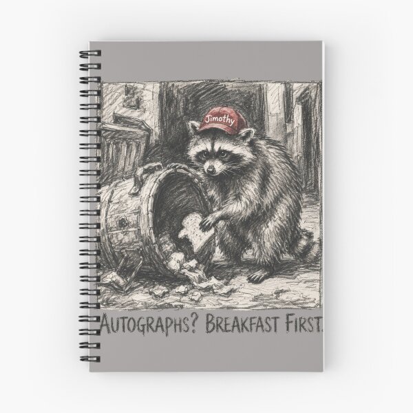 Item preview, Jimothy Autographs Breakfast First Raccoon Trash Panda Vintage Sketch designed and sold by thoughtswear.