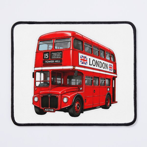 Item preview, Classic Red London Double Decker Bus Illustration designed and sold by XM STOREZ .