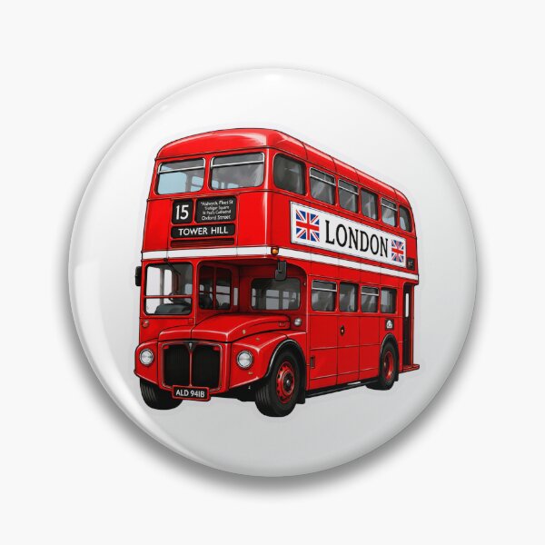 Item preview, Classic Red London Double Decker Bus Illustration designed and sold by XM STOREZ .