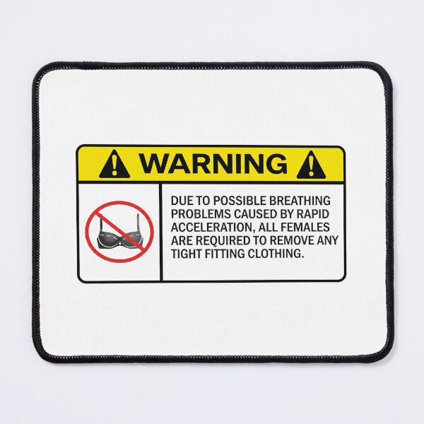 Item preview, Funny Warning Sign Novelty designed and sold by thundergearshop.
