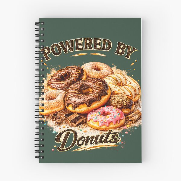 Item preview, Powered By Donuts T-Shirt, Donut Lover Gift, Funny Donut Shirt, Sweet Tooth Tee, Donut Addict Apparel, Bakery Lover Gift, Cute Foodie Graphic Tee designed and sold by GottaPics.