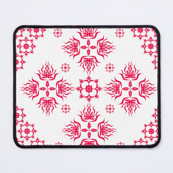Item preview, Modern Ethnic Floral Ornament Pattern with Decorative Border and Symmetrical Motifs designed and sold by Ei-Ei.