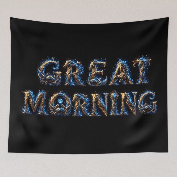Item preview, Azure Goldmane: A Great Morning of Strength and Wonder designed and sold by BlissBlvdShop.