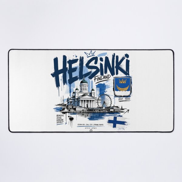 Item preview, Helsinki Nordic Streetwear | Urban Finland Graphic designed and sold by Countries&Cities Shop.