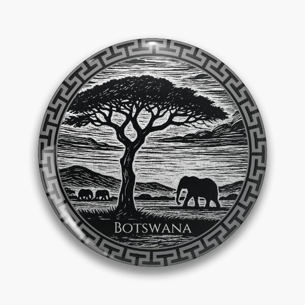 Item preview, Botswana Vintage Woodcut Art designed and sold by Thistle-TShop.