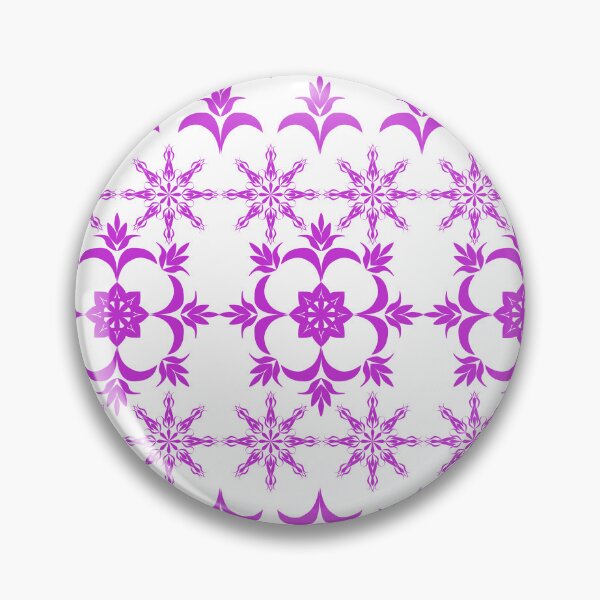 Item preview, Purple Geometric Damask Floral Pattern with Decorative Borders and Ornamental Motifs designed and sold by Ei-Ei.