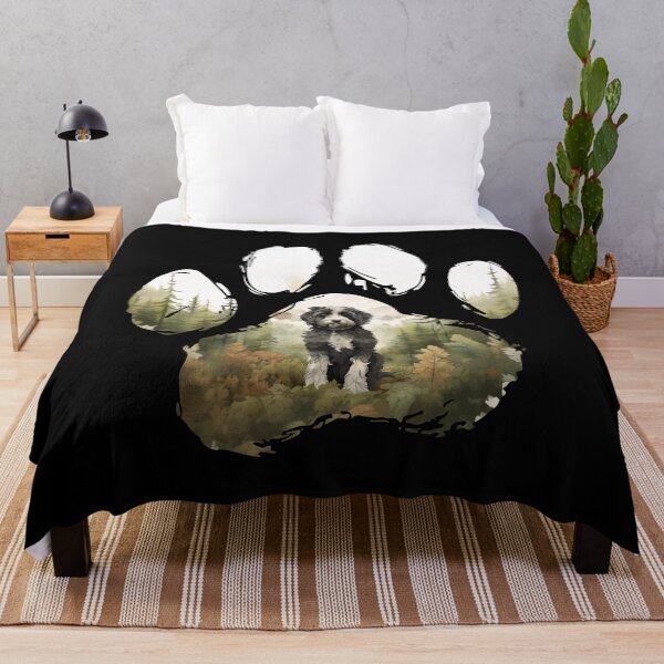 Item preview, Funny Aussiedoodle Paw Foggy Mountain Tree Mom Dad Kids designed and sold by rafaeltto.