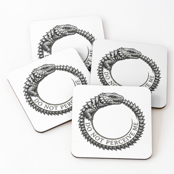Item preview, Do Not Perceive Me Armadillo Lizard Ouroboros Goth Art designed and sold by Arc2020.