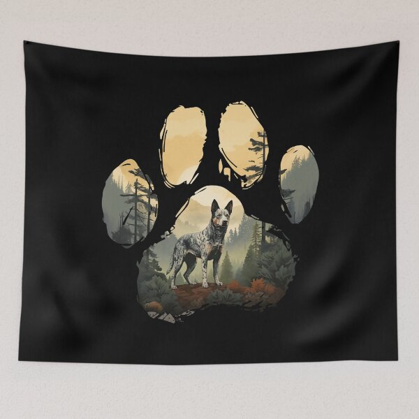 Item preview, Funny Australian Cattle Paw Foggy Mountain Tree Mom Dad Kids designed and sold by rafaeltto.