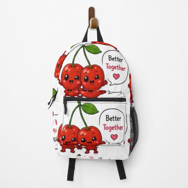 Item preview, Cute Kawaii Cherries Better Together Sticker designed and sold by DailyDoodlesBySumbul.
