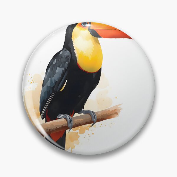 Item preview, Toucan Watercolor Painting designed and sold by RawNaturePrints.