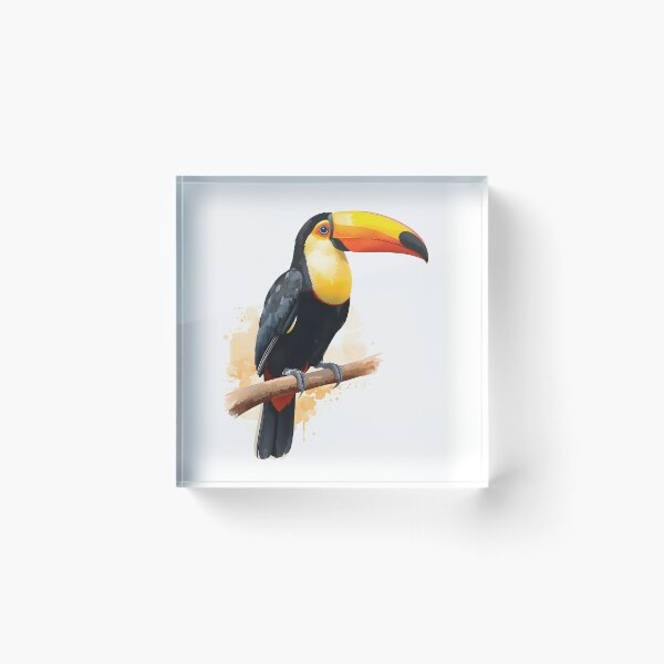 Item preview, Toucan Watercolor Painting designed and sold by RawNaturePrints.