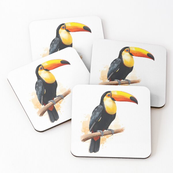 Item preview, Toucan Watercolor Painting designed and sold by RawNaturePrints.