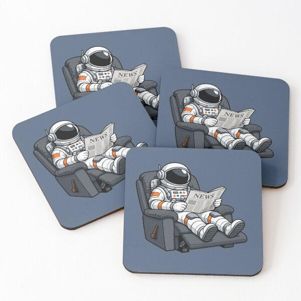 Item preview, Astronaut Reading Newspaper designed and sold by BROHLine Studio.