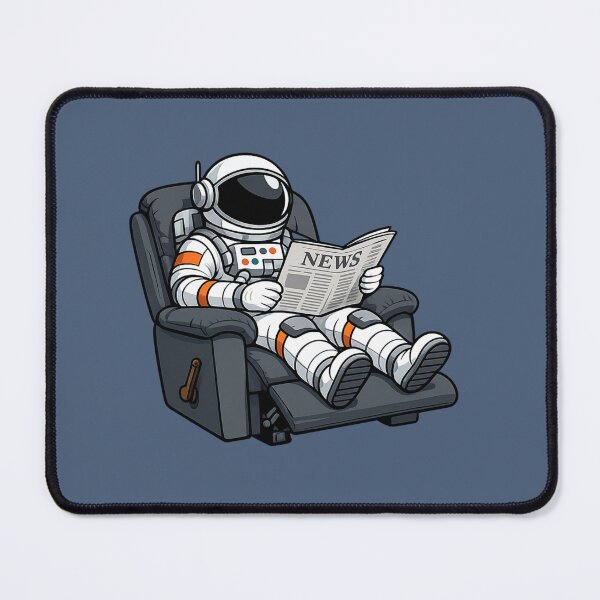 Item preview, Astronaut Reading Newspaper designed and sold by BROHLine Studio.