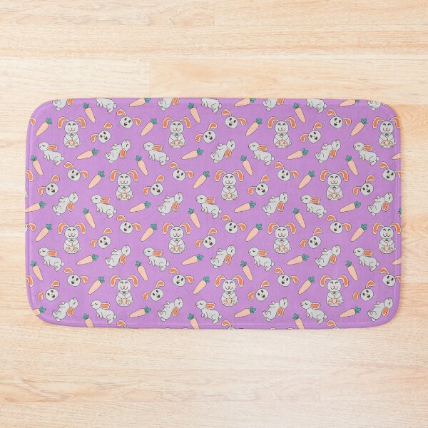 Item preview, Bouncing Bunnies in Lilac Purple and Grey designed and sold by artistmaria.