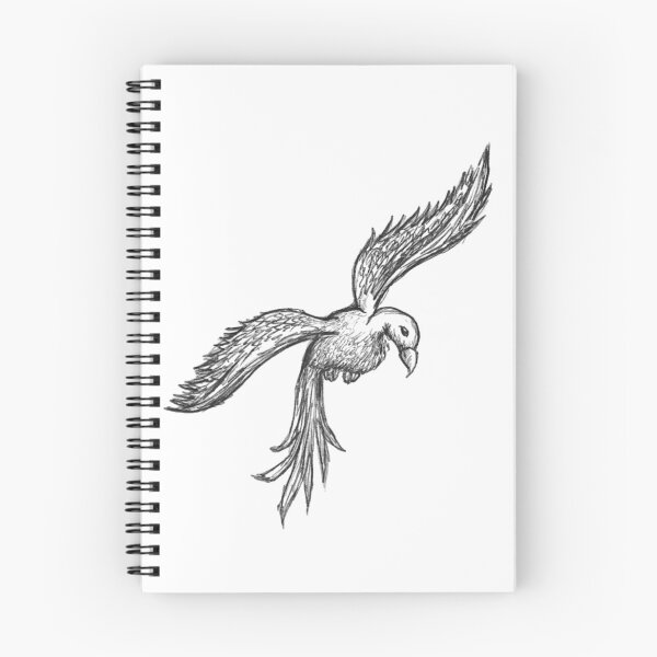 Item preview, Flying Bird Sketchy Hand Drawn Black Ballpoint Pen designed and sold by BOKEbyTC.